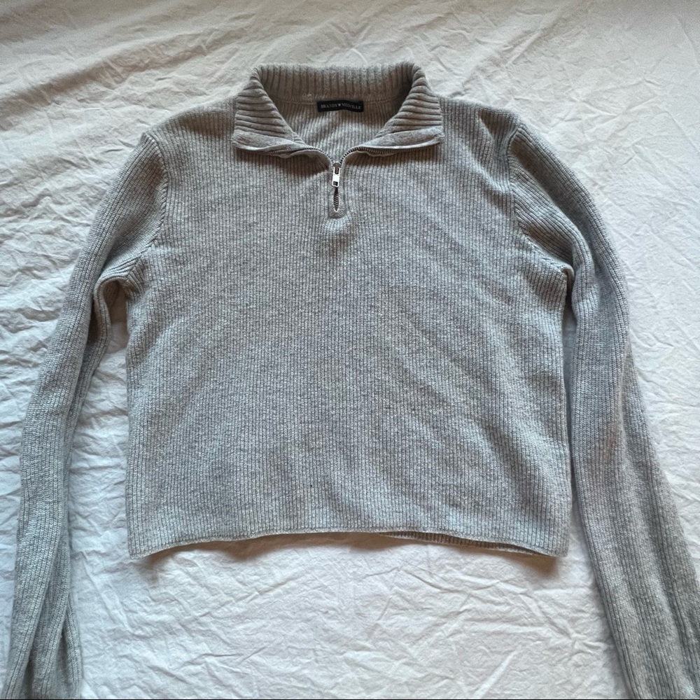 brandy melville quarter zip